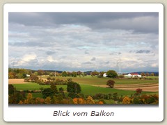 Blick vom Balkon